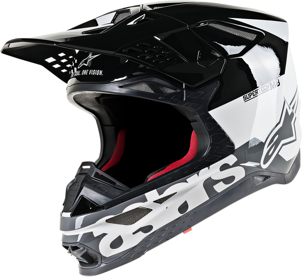 Supertech M8 Helmet - Radium - MIPS® - White/Black/Mid Gray Glossy - XS