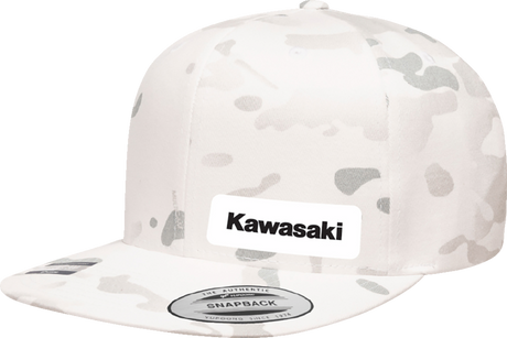 Kawasaki Snapback Hat - Camo White