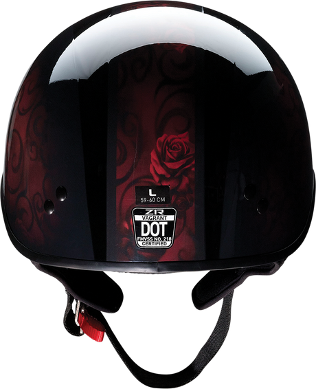 Vagrant Helmet - Red Catrina - Black/Red - Small