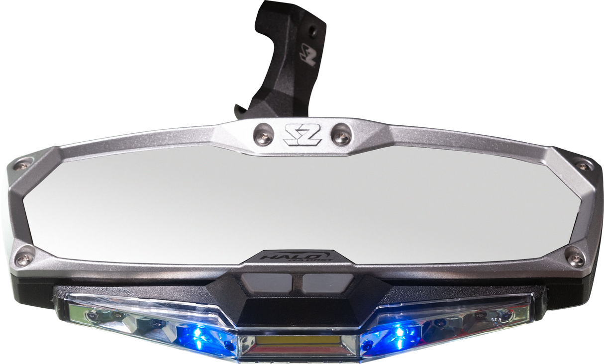 Mirror - Halo R - Rear View w/LED Cabin Light - Rectangle - Silver w/Silver Bezel - X3 2020 - 2021