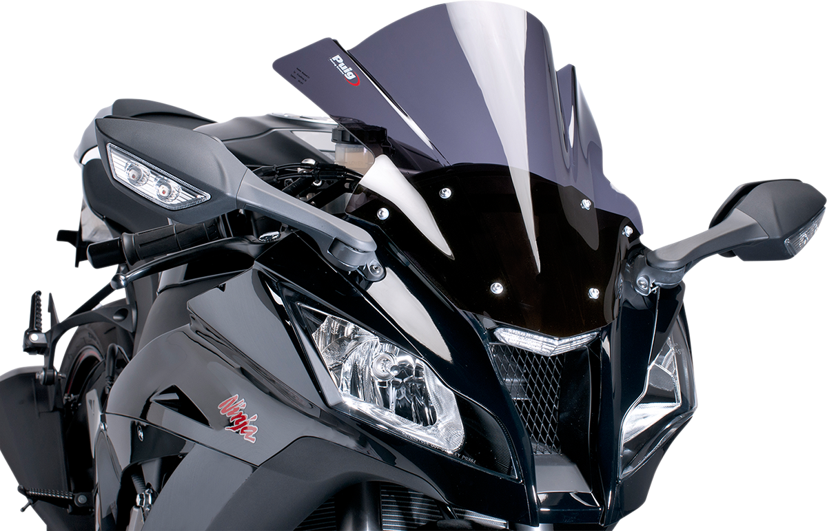 Race Windscreen - 16-1/8\" - Dark Smoke - ZX10R 2011 - 2015