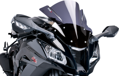 Race Windscreen - 16-1/8\" - Dark Smoke - ZX10R 2011 - 2015