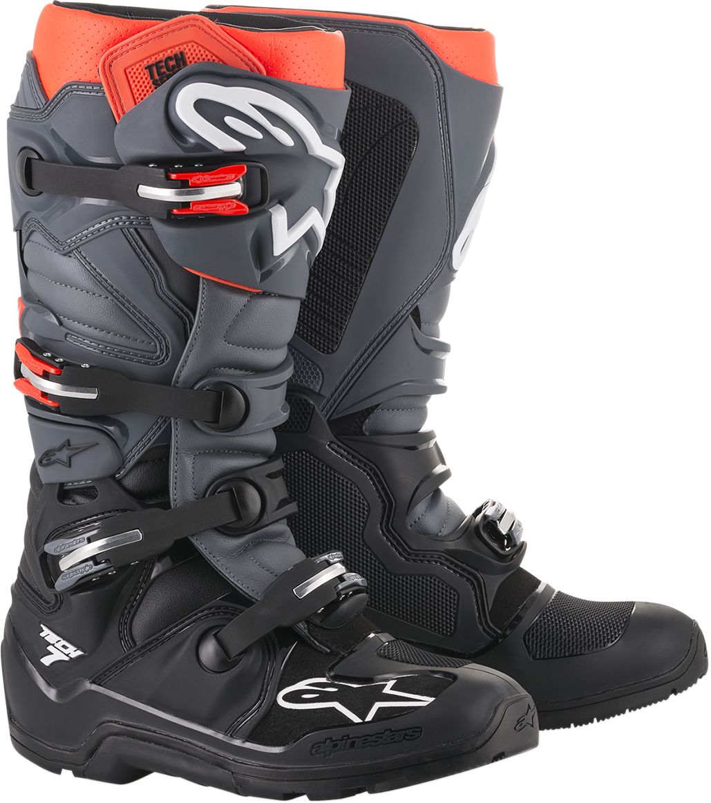 Tech 7 Enduro Boots - Black/Gray - US 12