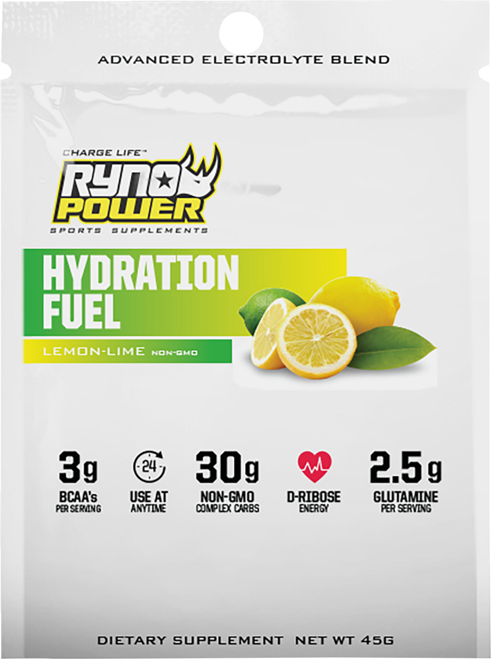 Hydration Fuel Drink Mix - Lemon/Lime - 1 Serving