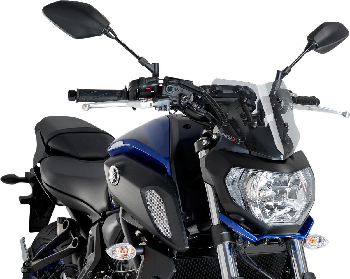 Naked Sport Windscreen - 9\" - Smoke - Yamaha 2018 - 2020