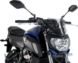 Naked Sport Windscreen - 9\" - Smoke - Yamaha 2018 - 2020