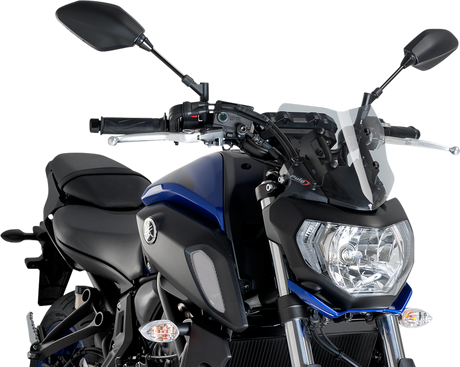 Naked Sport Windscreen - 9\" - Smoke - Yamaha 2018 - 2020