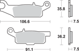 Off-Road Sintered Brake Pads - Yamaha 2008 - 2013