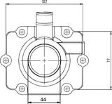 Carburetor Mounting Flange - Polaris 1999 - 2005