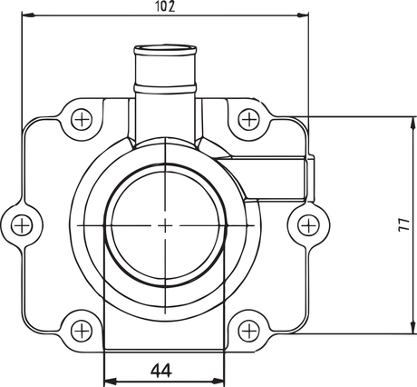 Carburetor Mounting Flange - Polaris 1999 - 2005