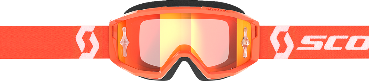 Primal Goggles - Orange/White - Orange Chrome Works