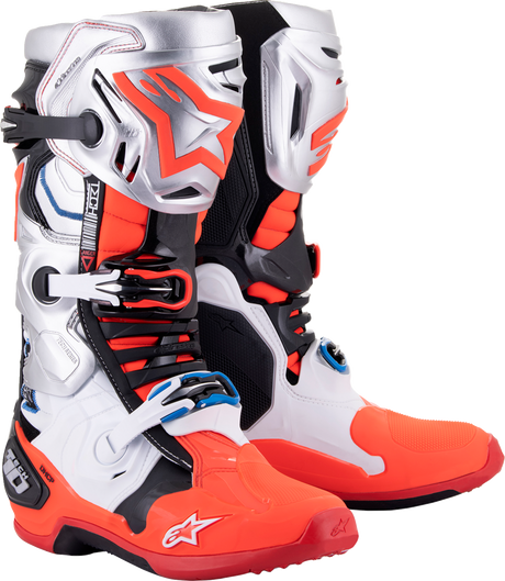 Limited Edition Vision Tech 10 Boots - Black/White/Silver/Red - US 9