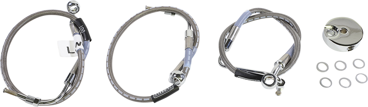 Brake Line - Front - Stainless Steel 1984 - 2007