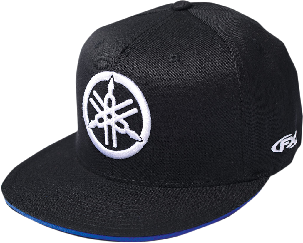 Yamaha Fork Flexfit® Hat - Black/Royal - Large/XL