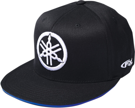 Yamaha Fork Flexfit® Hat - Black/Royal - Large/XL