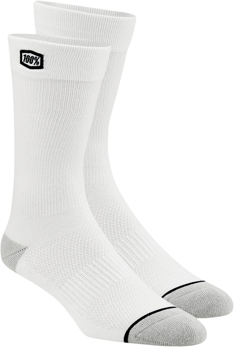 Solid Socks - White - Small/Medium