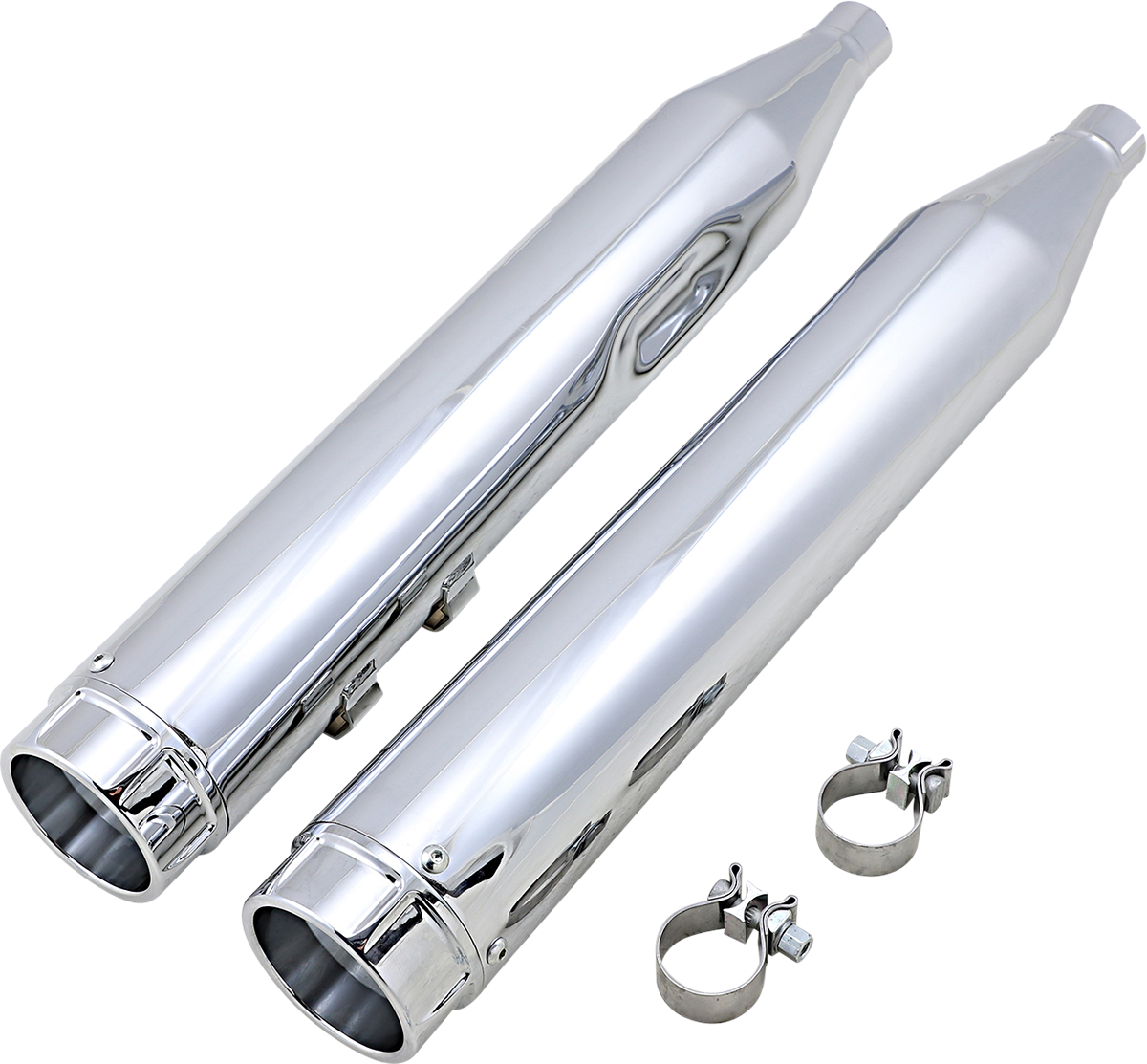 4-1/2\" Torquer Mufflers for \'95-\'16 FL - Chrome 1995 - 2016