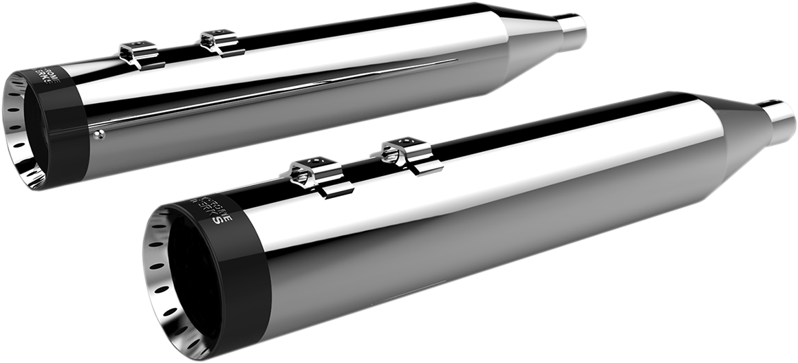 Mufflers - Chrome with Turbine Tip 1996 - 2016