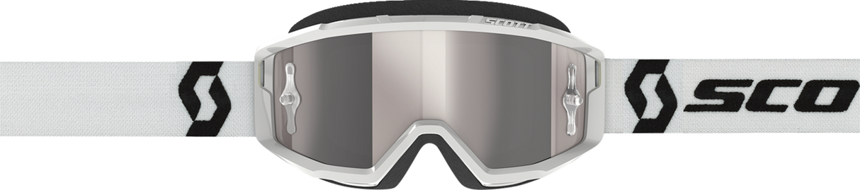 Primal Goggles - White - Silver Chrome Works