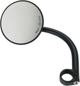 Mirror w/mount - Round - Black