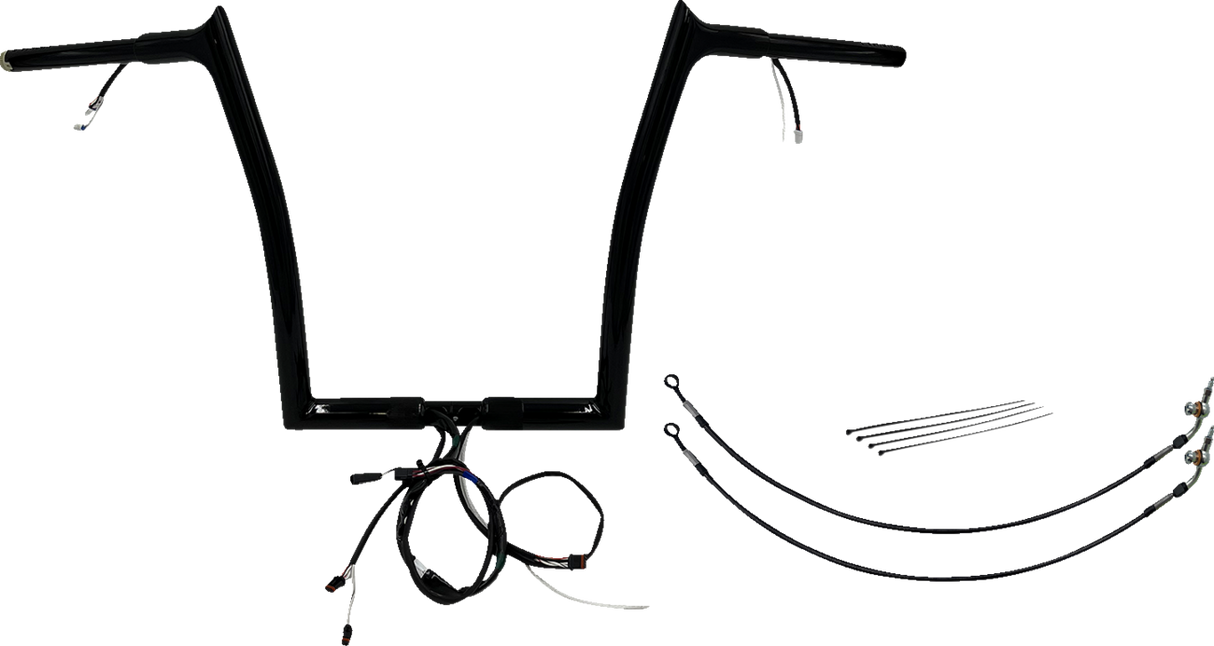 Handlebar Kit - Pointed Top - 14\" - Black 2016 - 2020