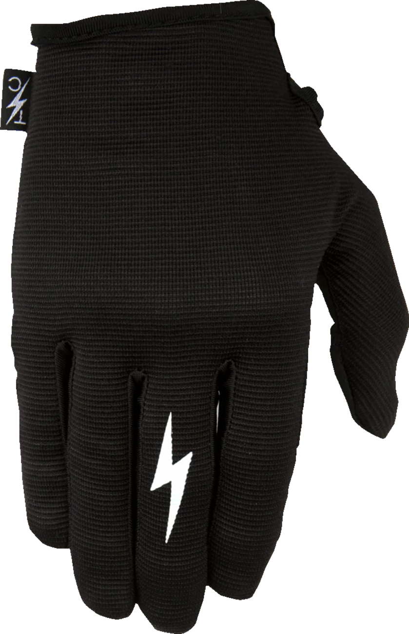 Stealth Leather Palm Gloves - Black - Small