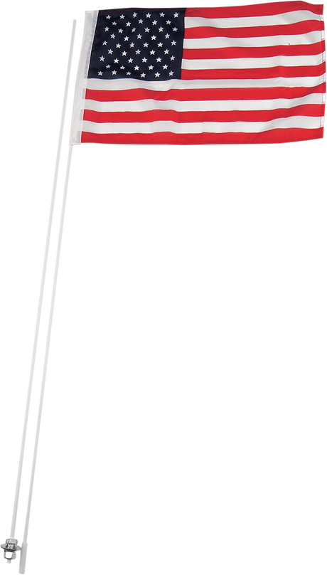 Flag Pole and Mount - With 12\' X 19\" Flag - U.S.A. - 5 Pack