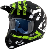 FX-17Y Helmet - Attack - Matte Black/Green - Small