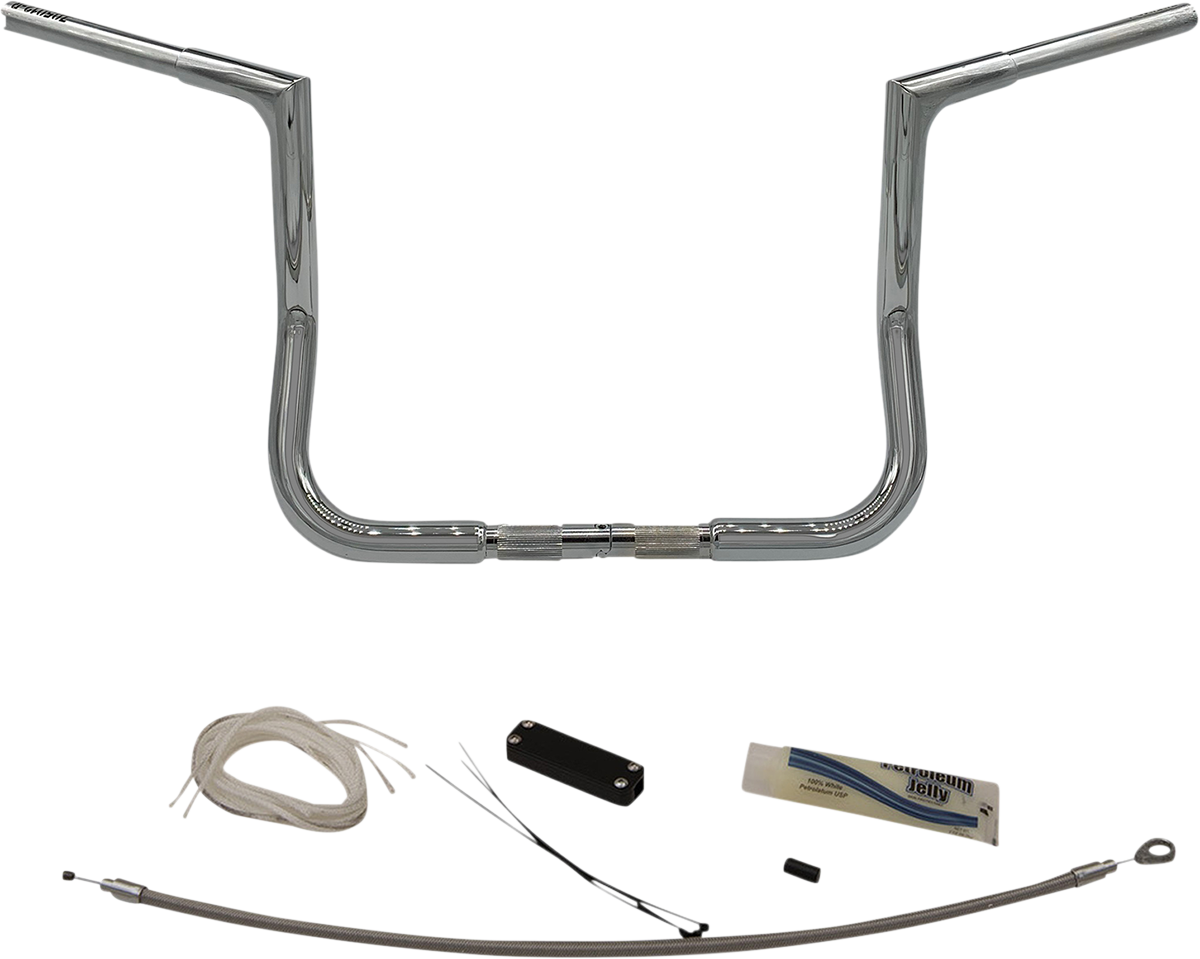 Handlebar Kit - Flat Top - 12\" - Chrome 2008 - 2013