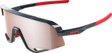 Slendale Sunglasses - Gloss Carbon Fiber - HiPER Crimson Silver