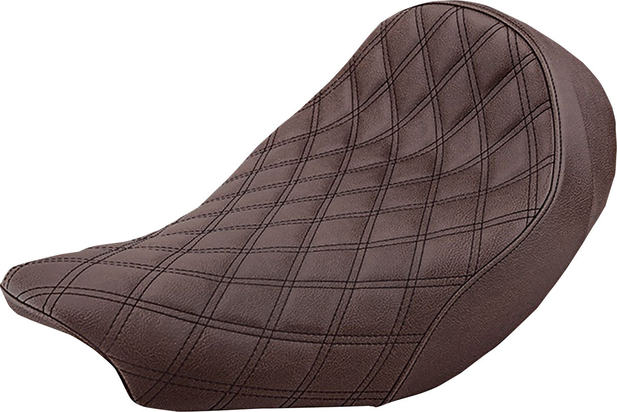 Renegade Solo Seat - Lattice Stitched - Brown - Indian \'14-\'19 2014 - 2019