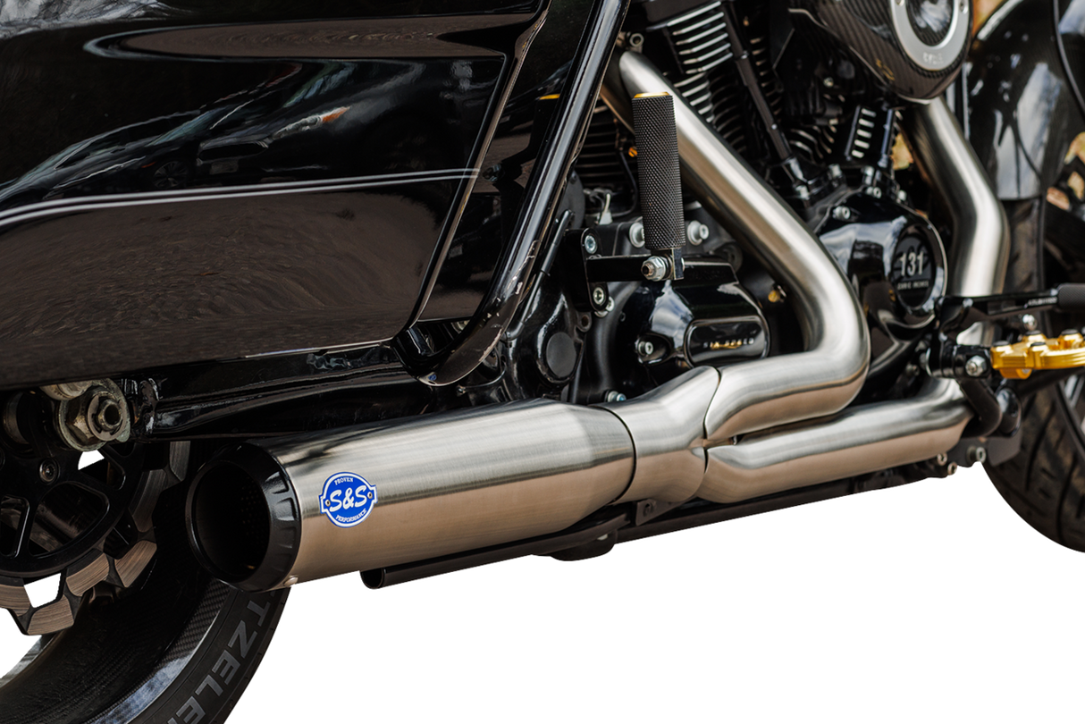 2-into-1 Qualifier Exhaust System - Race Only - Brushed Stainless 2017 - 2023