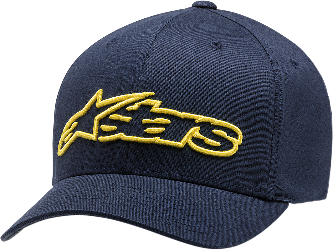 Blaze Flexfit® Hat - Navy/Yellow - Small/Medium