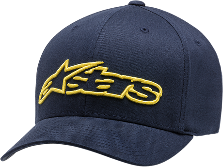 Blaze Flexfit® Hat - Navy/Yellow - Large/XL