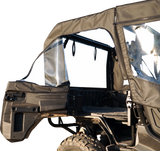 Soft Doors - Middle/Rear Windows - Black - Honda Pioneer 1000 2016 - 2023