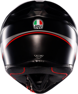 K1 S Helmet - Lap - Matte Black/Gray/Red - 2XL