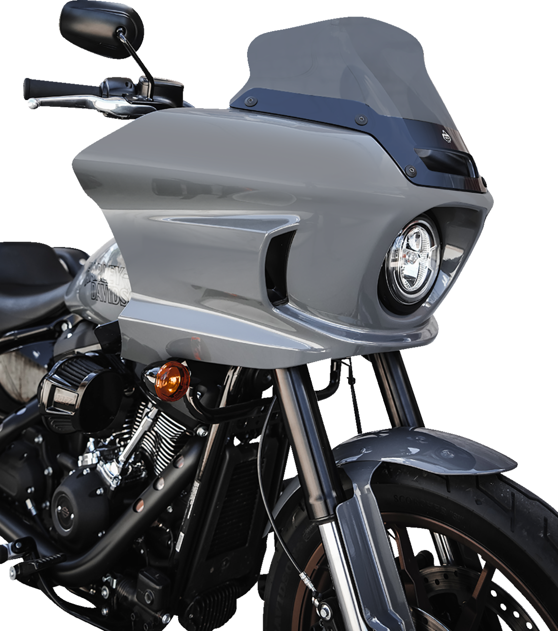 Flare™ Windshield - 6\" - Dark Smoke - FXLRST 2022 - 2023