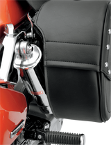 Drifter Teardrop Saddlebags with Shock Cutaway