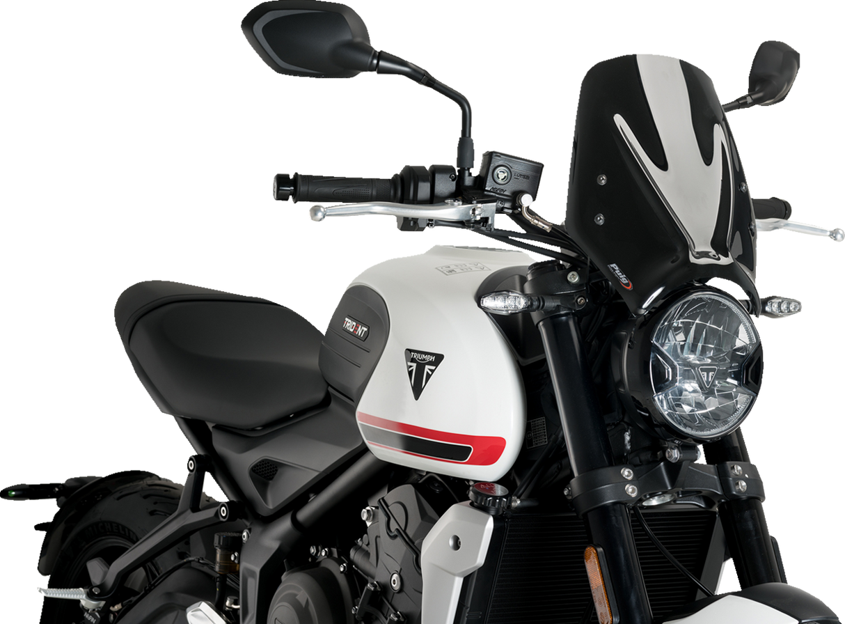 New Generation Windscreen - Black - Trident 660 2021 - 2024