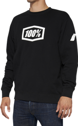 Icon Long-Sleeve Fleece Sweatshirt - Black - Large