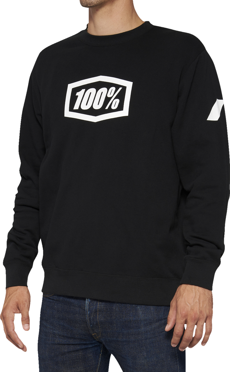 Icon Long-Sleeve Fleece Sweatshirt - Black - Large