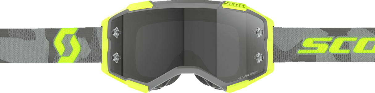 Fury Goggle - Light Gray/Neon Yellow - Light Sensitive Gray