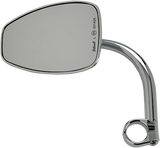 Mirror w/mount - Tear Drop - Chrome