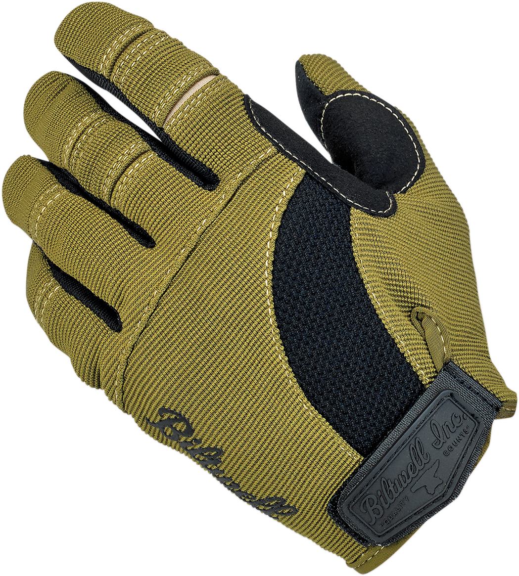 Moto Gloves - Olive/Black - Large