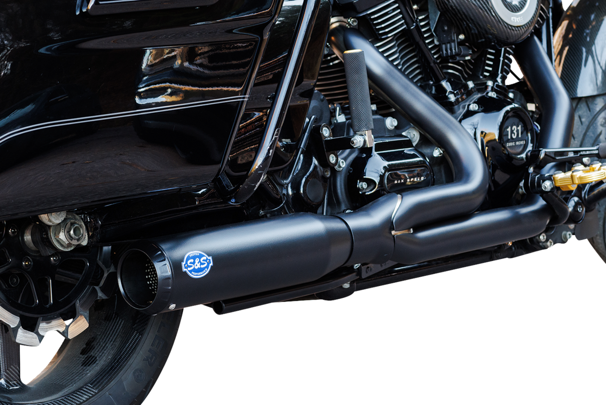 2-into-1 Qualifier Exhaust System - 49-State - Black 2017 - 2023