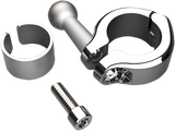 Ball Mount - Aluminum Clamp - 7/8\" - 1\" Handlebars - Chrome