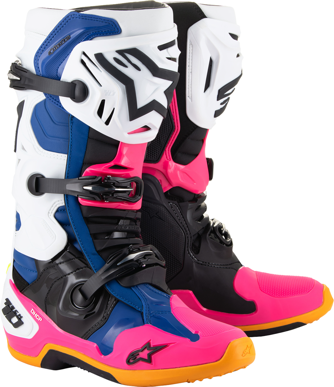 Daytona Coast Limited Edition Tech 10 Boots - White/Blue/Pink - US 10