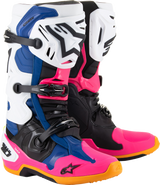 Daytona Coast Limited Edition Tech 10 Boots - White/Blue/Pink - US 8