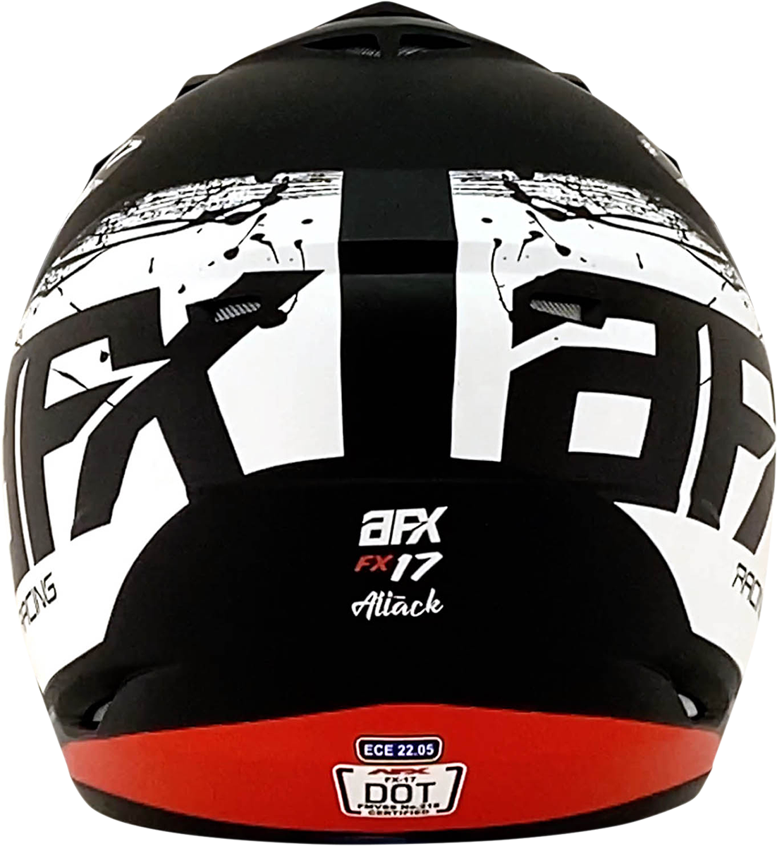 FX-17Y Helmet - Attack - Matte Black/Red - Medium