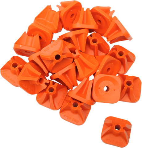 Single Backer Plates - Orange - 96 Pack